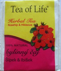 Tea of Life Herbal Tea Rosehip and Hibiscus - a